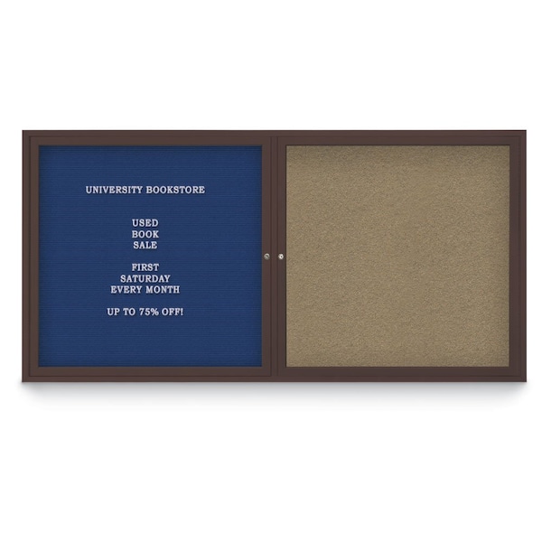 Corkboard, 42"x32", Surf/Satin